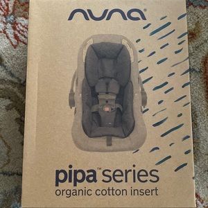 Nuna Pipa infant insert for car seat - organic cotton, grey